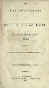 Capa de Martin Chuzzlewit