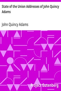 Capa de State of the Union Addresses of John Quincy Adams