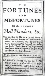 Capa de The Fortunes and Misfortunes of the Famous Moll Flanders