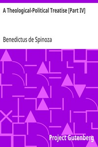 Capa de A Theological-Political Treatise [Part IV]