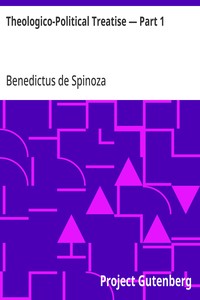 Capa de Theologico-Political Treatise — Part 1