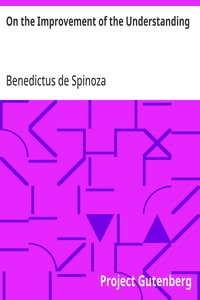 Capa de On the Improvement of the Understanding