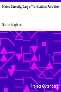 Capa de Divine Comedy, Cary's Translation, Paradise